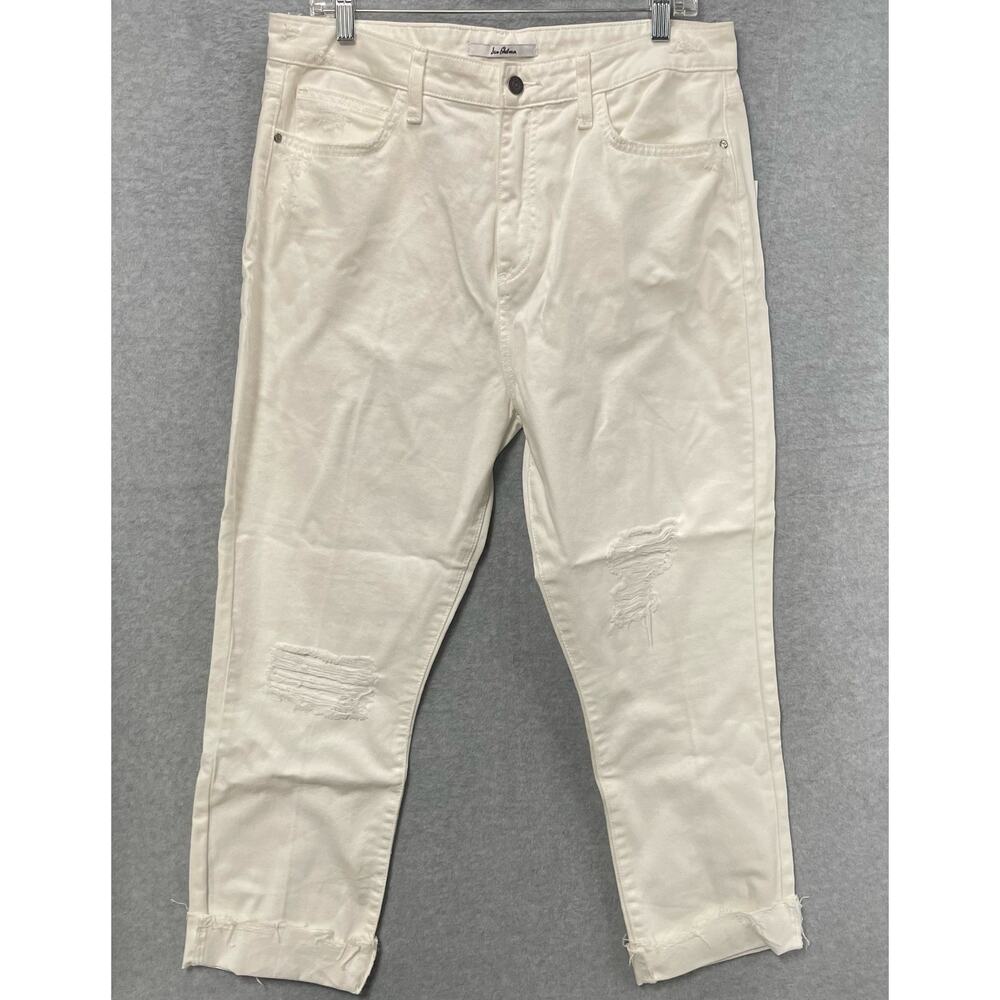 NEW Sam Edelman The Stiletto Straight High Rise White Ankle Jeans Size 14/32